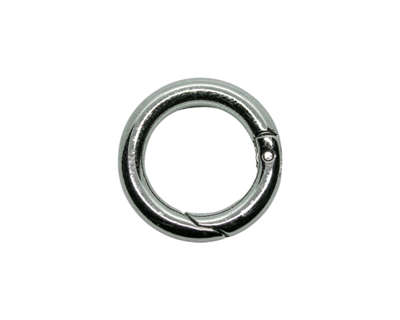 Карабин-бейл кольцо цвет серебро 25мм Серебро