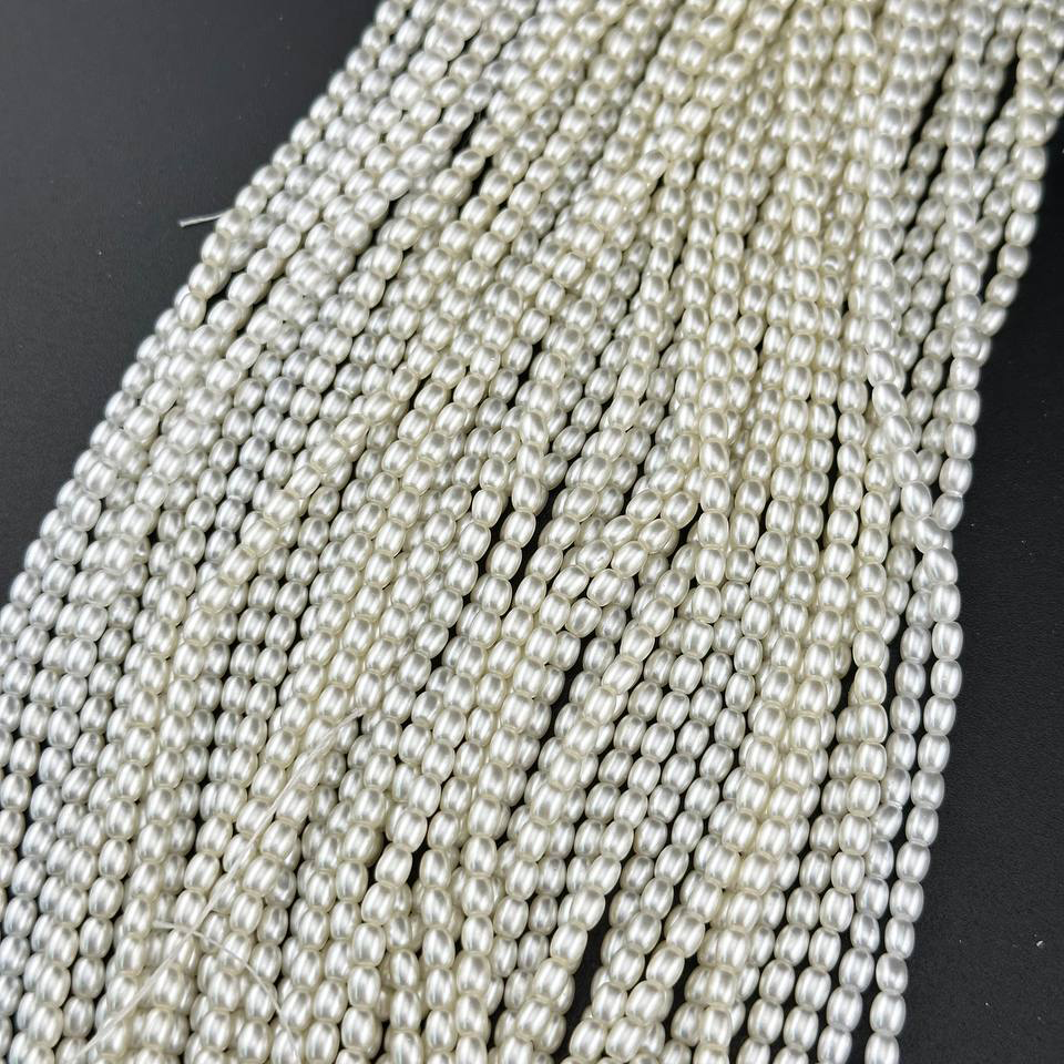 Майорка цвет белый размер 3,3*4,2мм